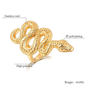 Unique Gold Rings – Serpent Snake Ring for Bold and Distinct Style