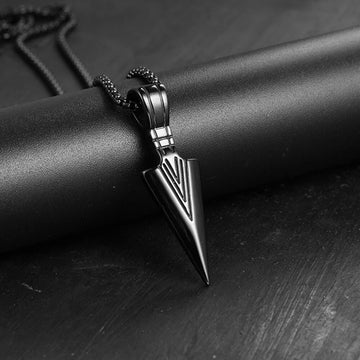 Metal Punk Cross Pendant Necklace for Edgy Style