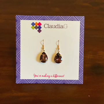 Elegant Drop Earrings with Pearl Drops & Crystal Accents