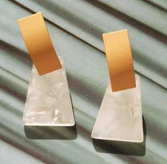 Elly Earrings – Chic Laser Cut Acrylic Earrings for Modern Style