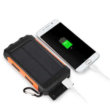 Jumbo Capacity 2Jumbo Capacity 20,000 mAh Waterproof Solar Power Bank0,000 mAh Waterproof Solar Power Bank