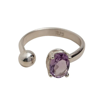 Amethyst Ball Ring – A Stunning Statement Piece with Gold Rings and Precious Stones