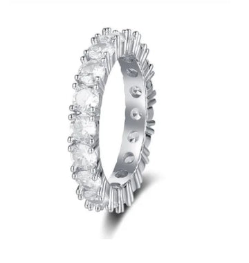 Sterling Silver Rings – Timeless Elegance with White Design