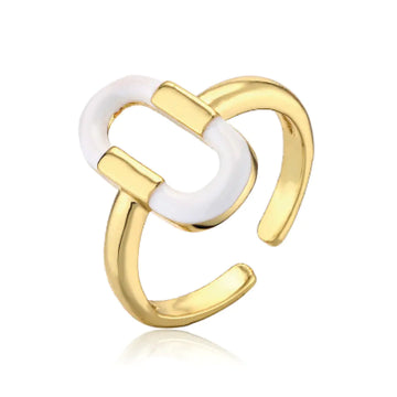 Gold Infinity Ring – Joelle Adjustable Ring: Versatile & Chic Design