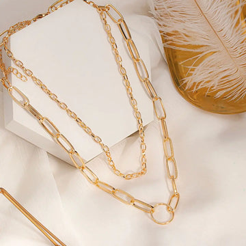 Parker Necklace: Timeless Elegance with a 14k Gold Rope Chain Necklace