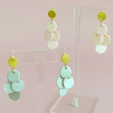 Shell Disc Chandelier Earring – Acrylic Earrings DIY for Beachy Vibes