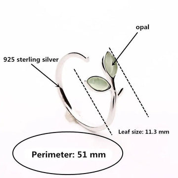 Sterling Silver Green Opal Ring for Timeless Elegance – Opal and Silver Ring for Every Occasion