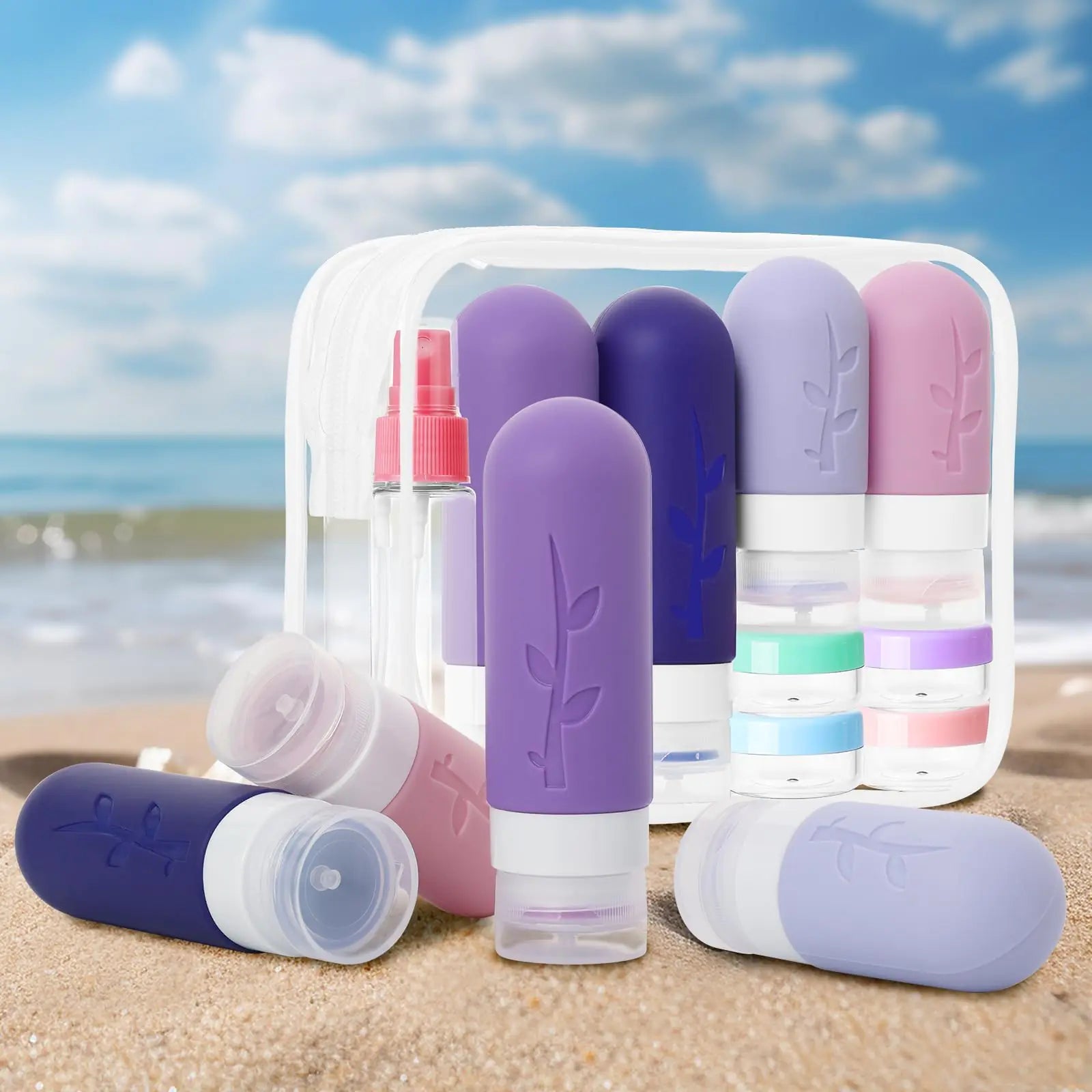 18-Pack TSA Approved Travel Containers for Toiletries