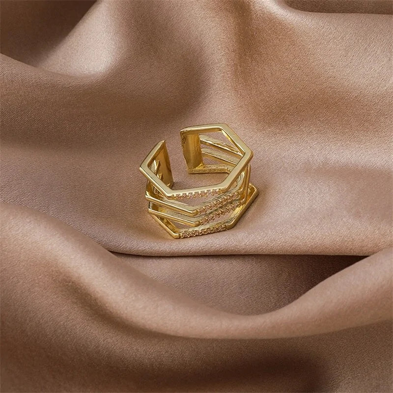 Stackable Gold Rings – Multi-Layer Open Rings for Trendy Layered Looks