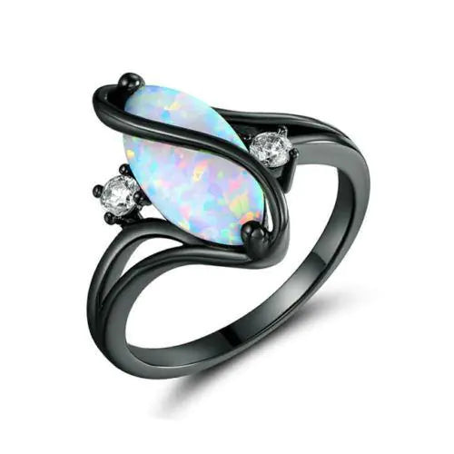 Opal and Silver Ring – Luxurious Opal Ring for Elegant Style