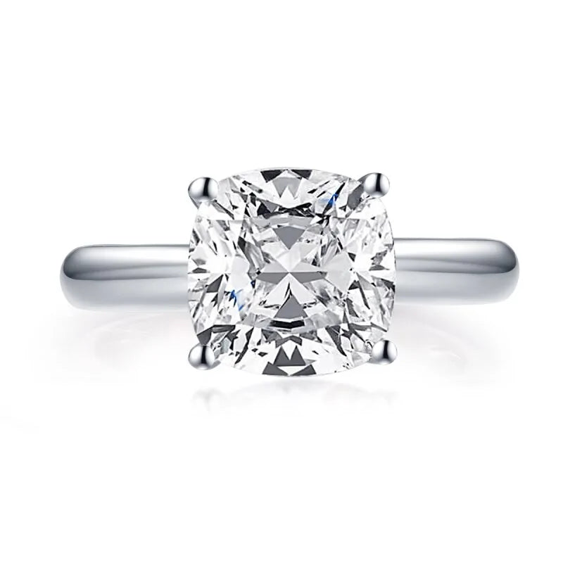 Silver Engagement Stone Rings for Classic Romance