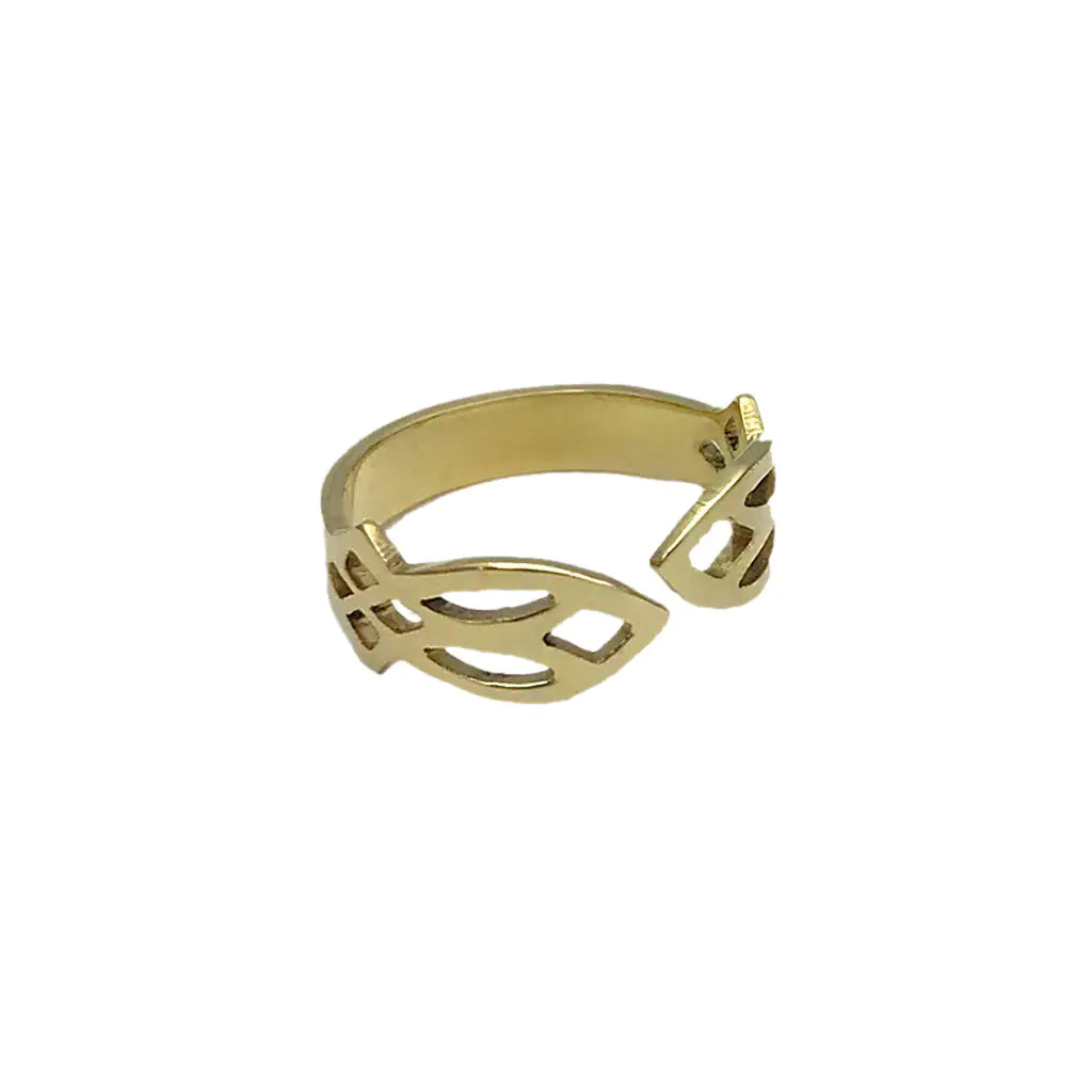 Cambodian Leaf Ring: Nature-Inspired Elegance