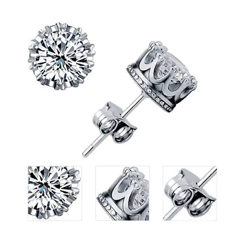 Crown Jewels Sterling Silver Earrings