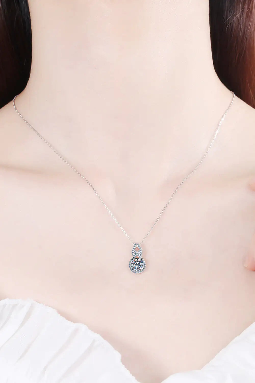 Carat Moissanite Pendant Necklace for Elegant Shine