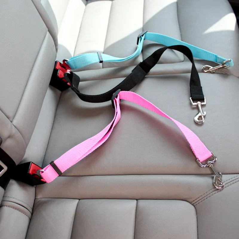 Pets Car Seat Belt Adjustable Harness – Best Car Seat Belt for Large Dogs & More