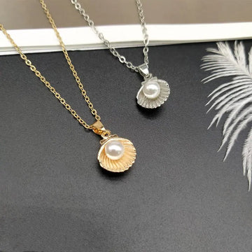 Shell Pearl Pendant for Elegant Beach-Inspired Style