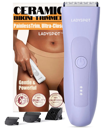 Bikini Trimmer for Women – Electric Body Hair Shaver with Hypoallergenic Blade