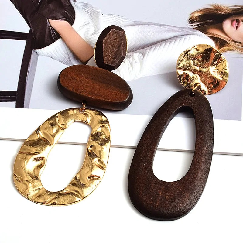 Stylish Wooden Earrings for Women – Laser Cut Wood Earrings for Trendy Looks
