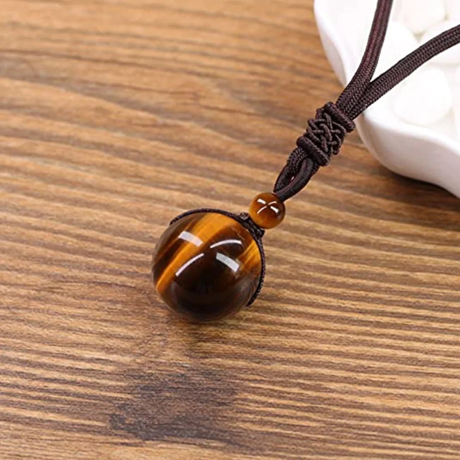 Tiger Eye Stone Pendant Necklace for Natural Elegance