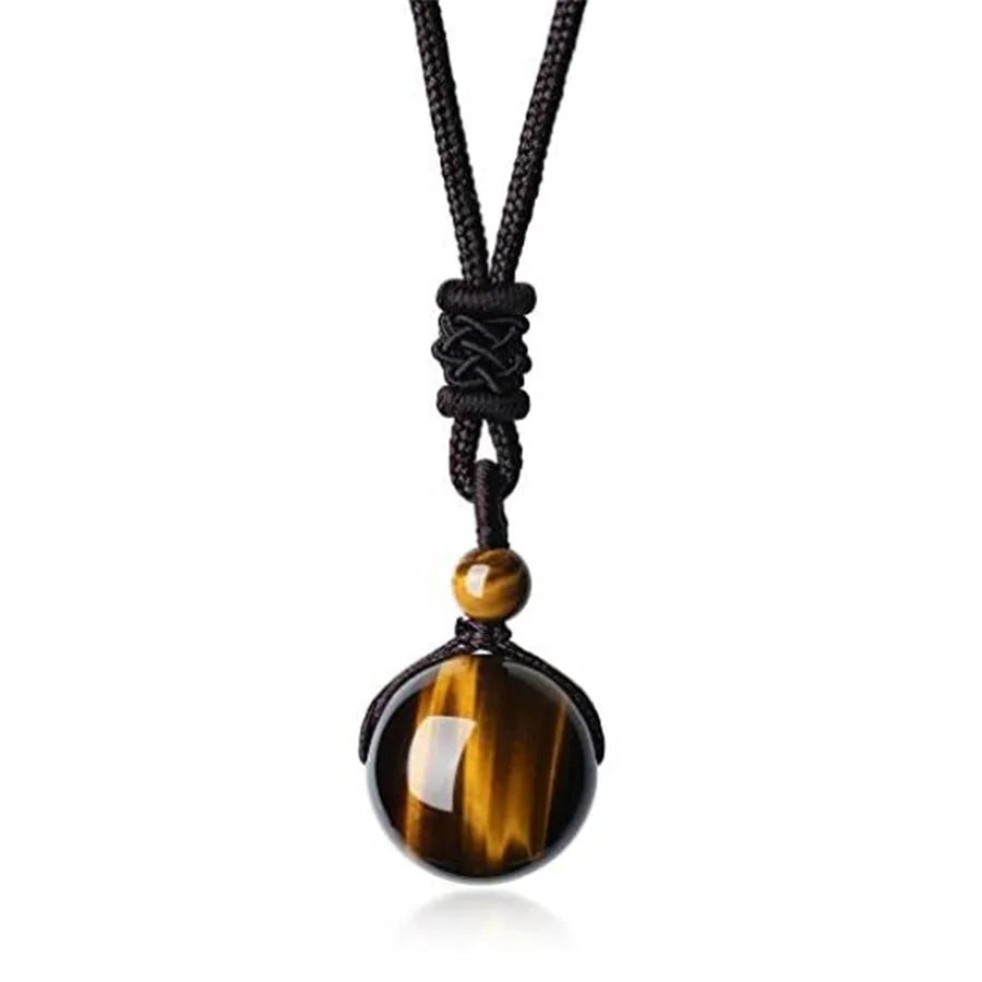 Tiger Eye Stone Pendant Necklace for Natural Elegance